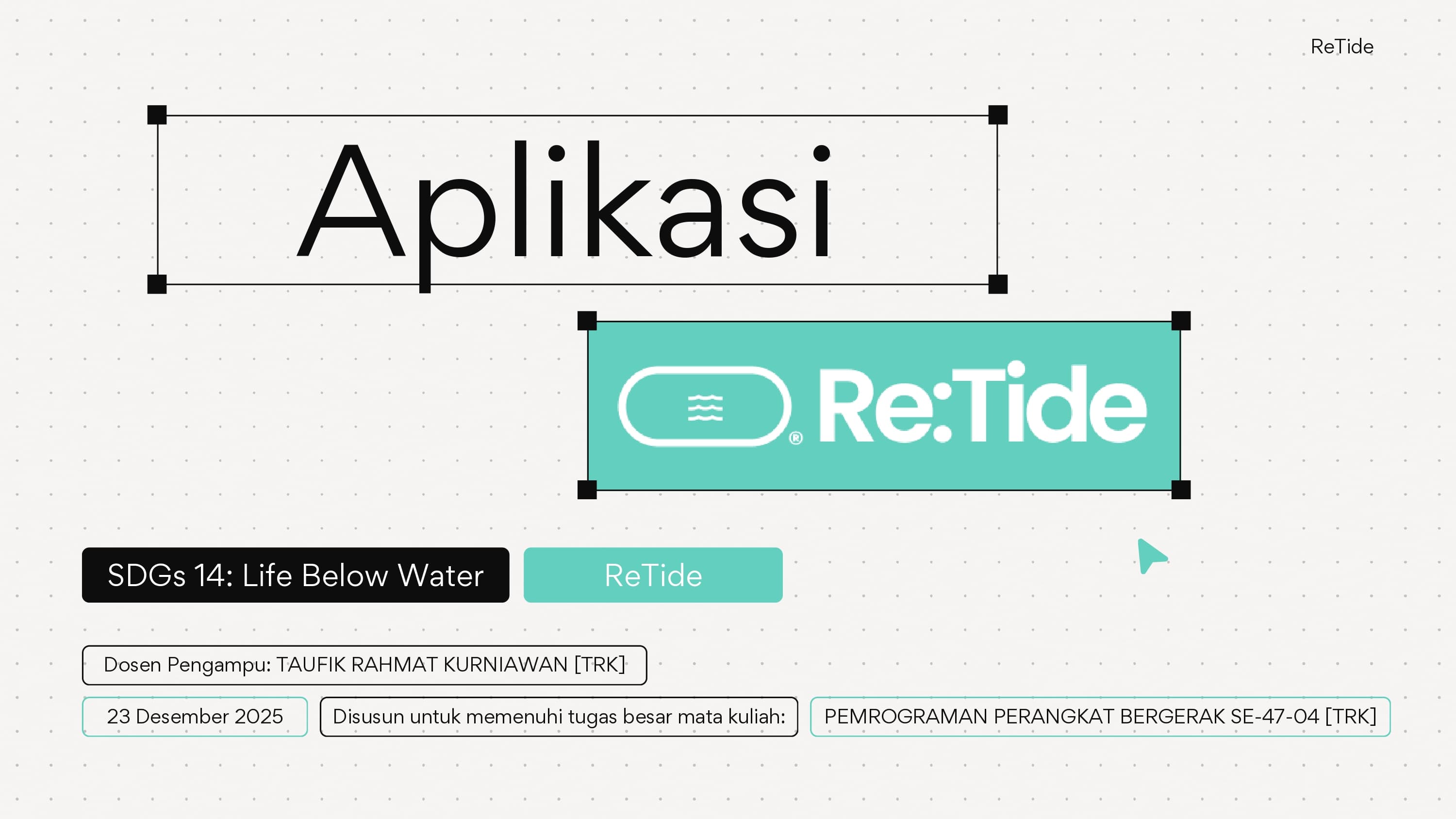 ReTide App (Flutter)