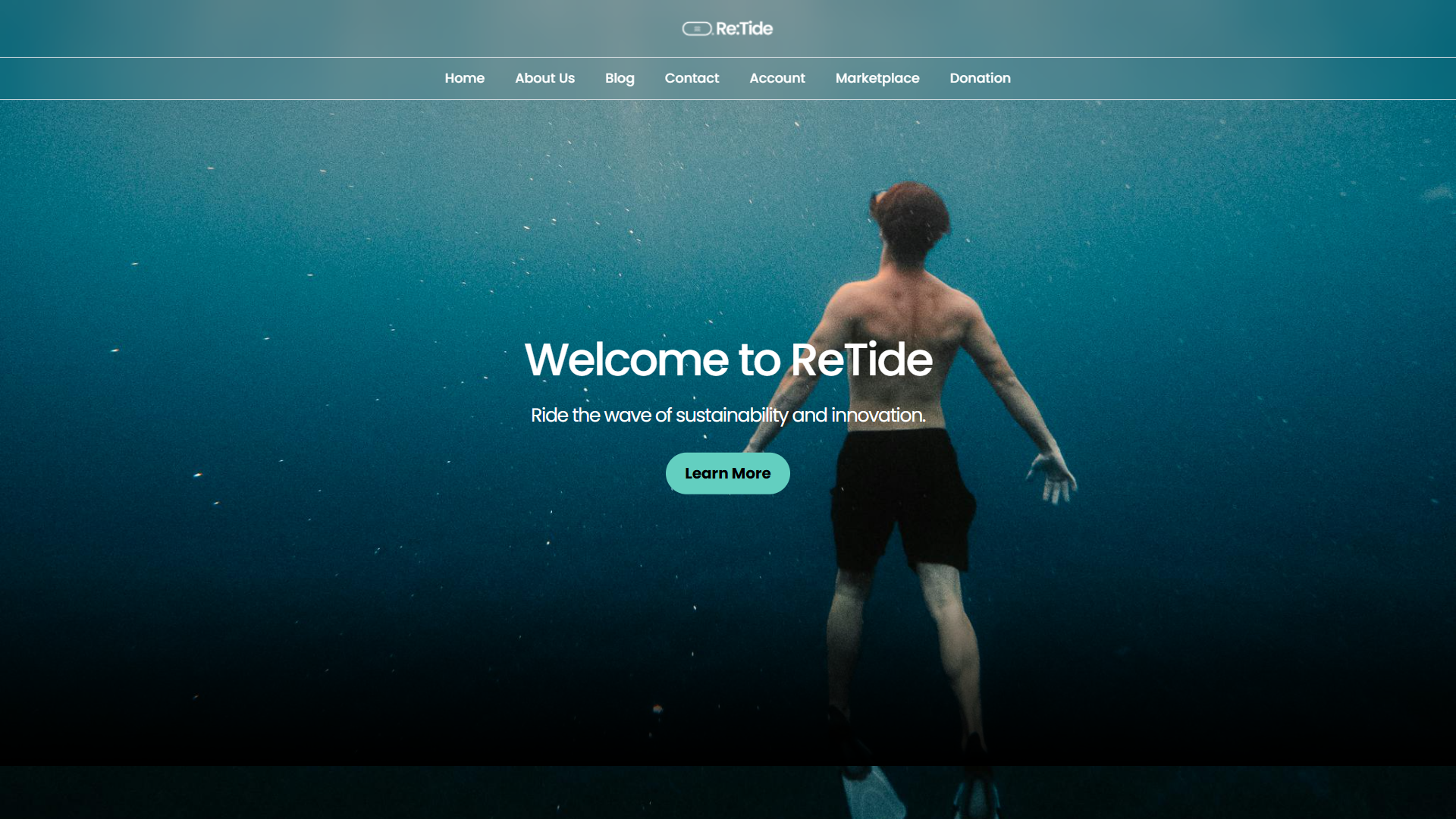 ReTide Laravel Landing Page